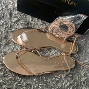 Rose Gold Beautiful Sandals